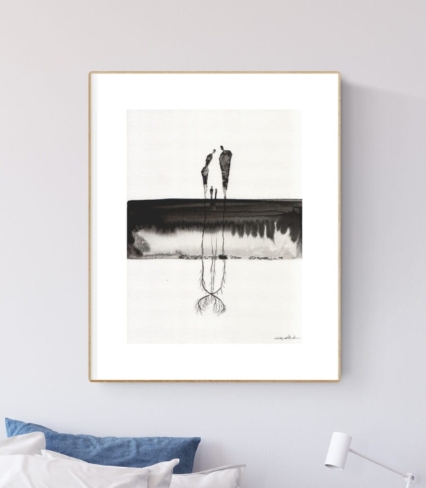 grafika  30/40, abstrakcja do salonu