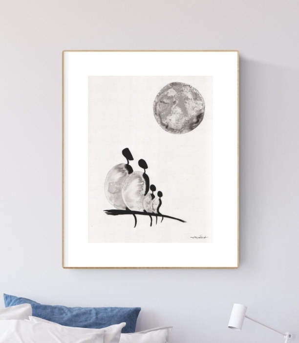 grafika  30/40, abstrakcja do salonu 