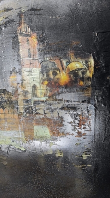 Obraz na płótnie Kraków 100x100 nowoczesny obraz industria