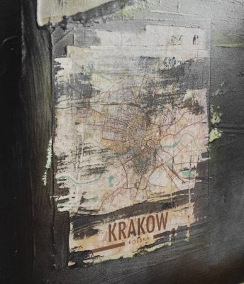 Obraz na płótnie Kraków 100x100 nowoczesny obraz industria