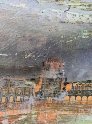 Obraz na płótnie Kraków 100x100 nowoczesny obraz industria