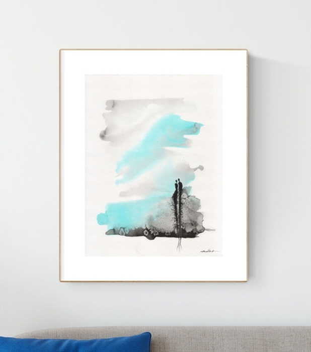 grafika  30/40, abstrakcja do salonu 