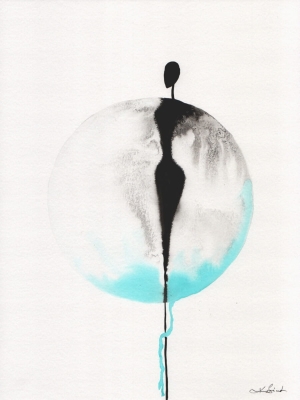 zestaw 2 grafik 30 x 40 cm, abstrakcja