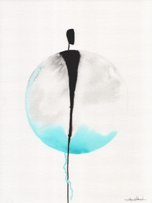 zestaw 2 grafik 30 x 40 cm, abstrakcja