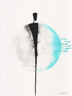 zestaw 2 grafik 30 x 40 cm, abstrakcja