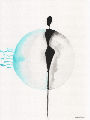 zestaw 2 grafik 30 x 40 cm, abstrakcja