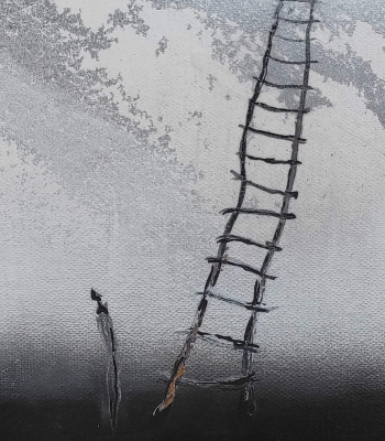 Obraz w ramie malarstwo współczesne, 33x42 cm