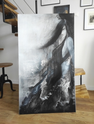 obraz abstrakcyjny 80x140 nowoczesny