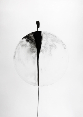 Zestaw 3 obrazów malowanych ręcznie 50 x 70 cm