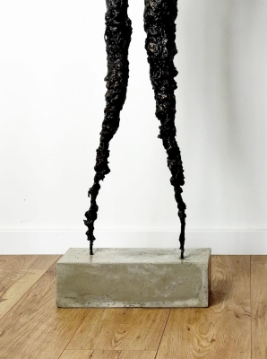 Rzeźba sztuka współczesna, rzeźba do salonu ze stali i gliny