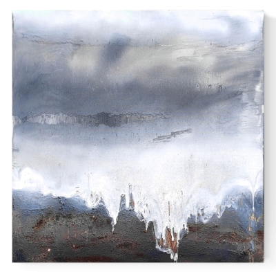 Nowoczesna abstrakcja 100x100 kolory ziemi