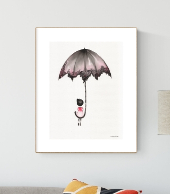 Grafika artystyczna 30x40 czarno-biała, elegancki minimalizm postacie