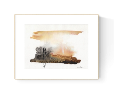 Grafika artystyczna 21x30 czarno-biała, elegancki minimalizm postacie