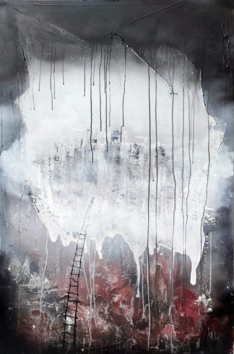 Duży obraz abstrakcyjny  