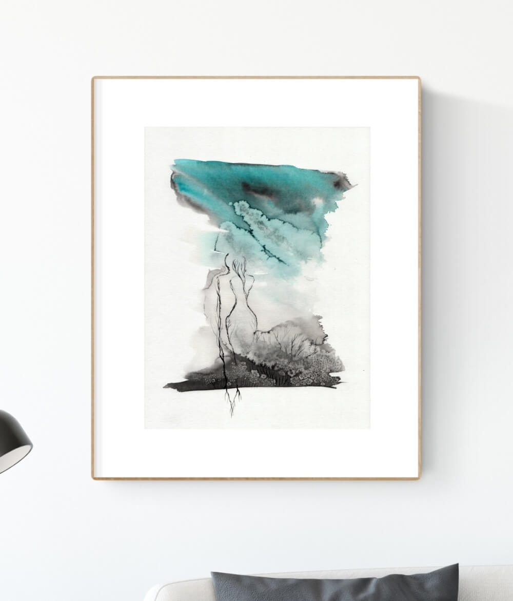 Oryginalna grafika artystyczna 30x40