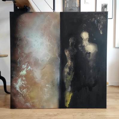 Duży obraz nowoczesny malowany na płótnie XXL