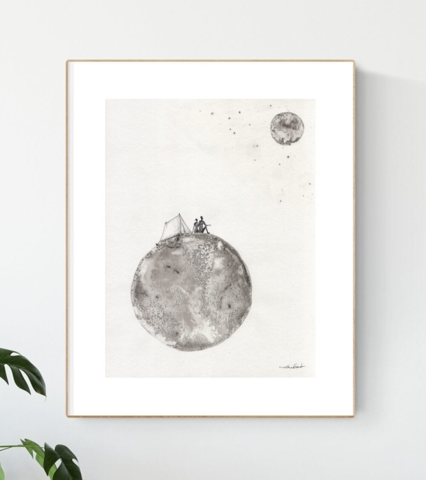Oryginalna grafika artystyczna 30x40 