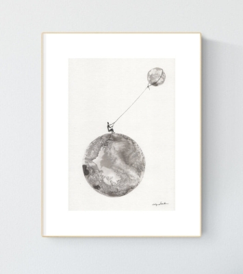 Obrazy grafiki na ścianę 21x30 elegancki minimalizm