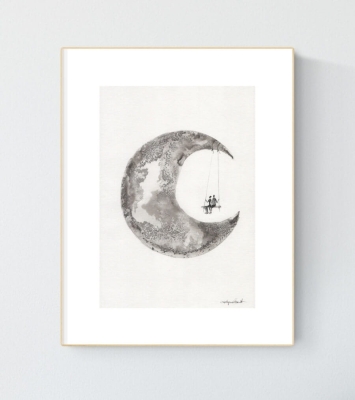 Obrazy grafiki na ścianę 21x30 elegancki minimalizm