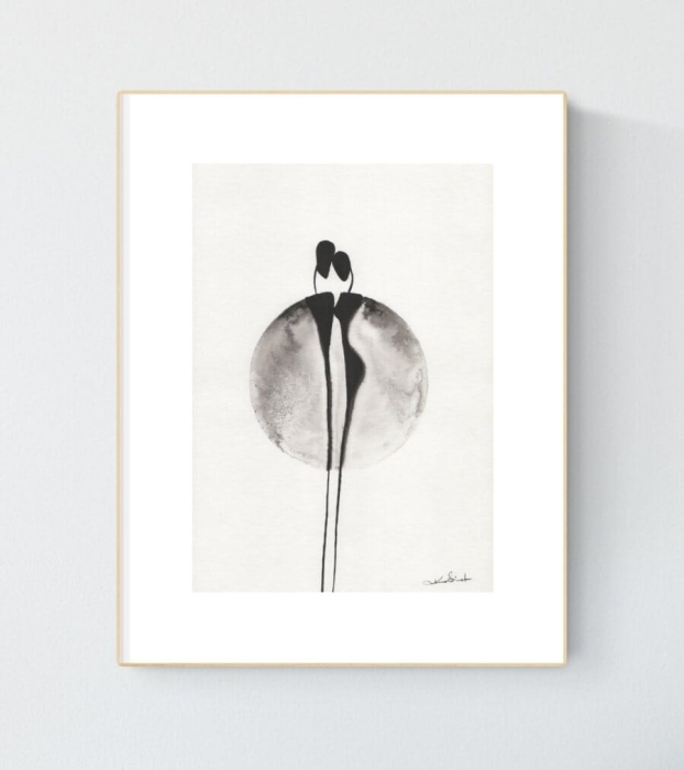 Obrazy grafiki na ścianę 21x30 elegancki minimalizm