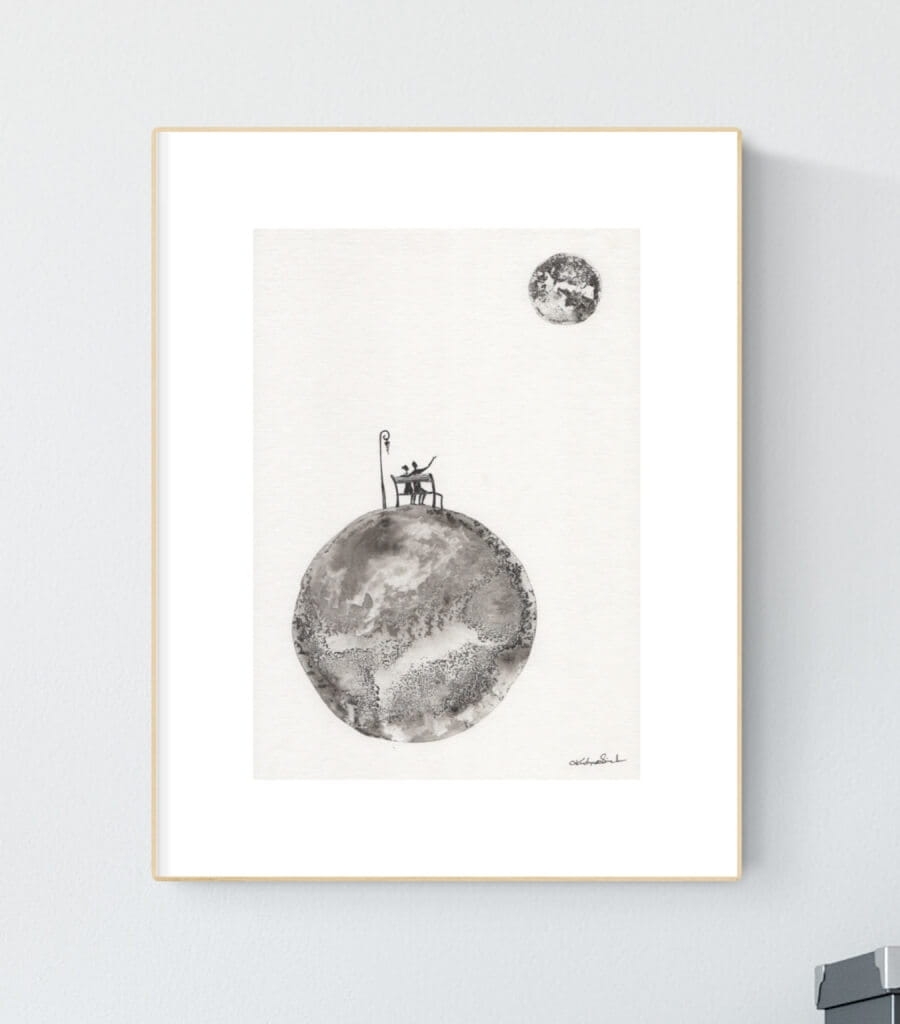 Obrazy grafiki na ścianę 21x30 elegancki minimalizm