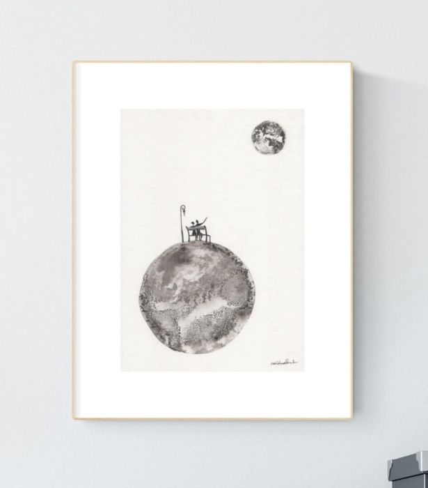 Obrazy grafiki na ścianę 21x30 elegancki minimalizm 
