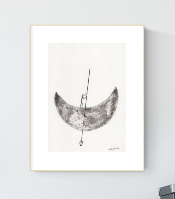 Obrazy grafiki na ścianę 21x30 elegancki minimalizm