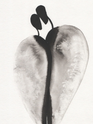 Elegancka grafika 30x40 czarno-biała