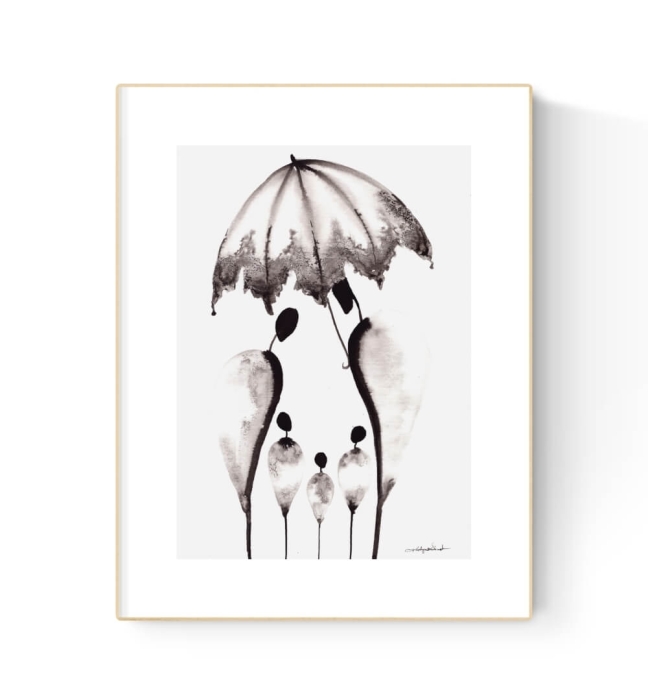 Obrazy grafiki na ścianę 21x30 elegancki minimalizm