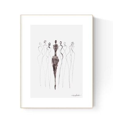 grafika-minimal-line-w-technice-tuszu-a4