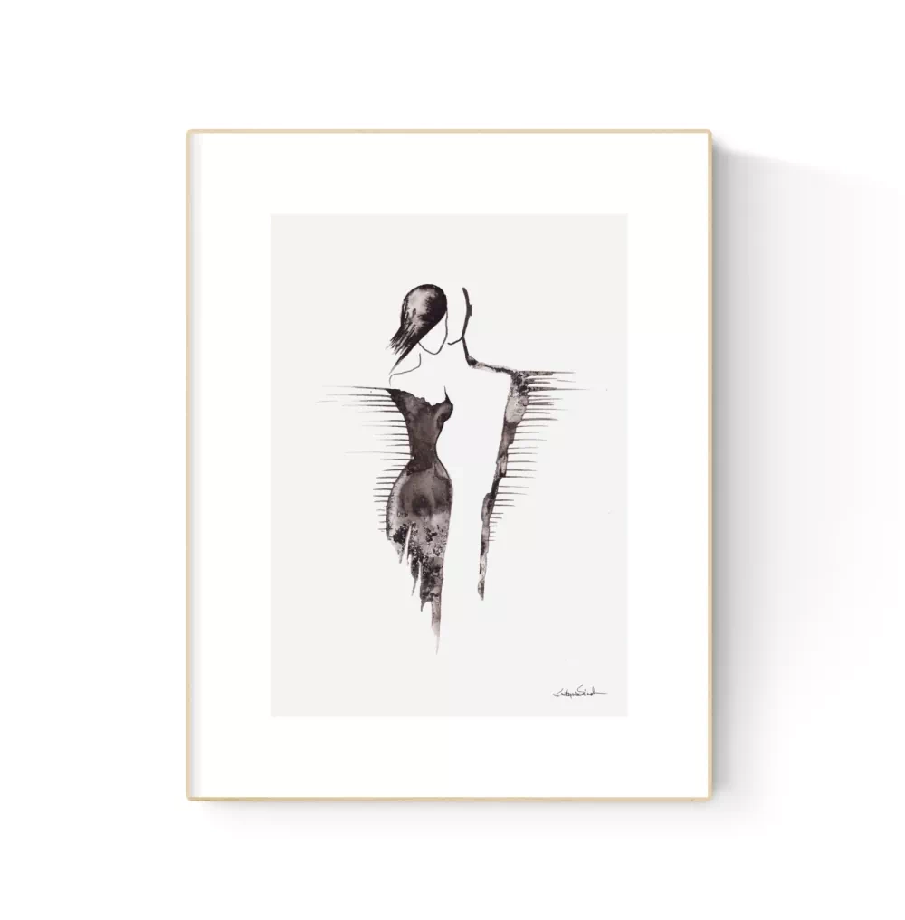 grafika-projekt-kobieta-ekspresyjna-do-salonu-sypialni