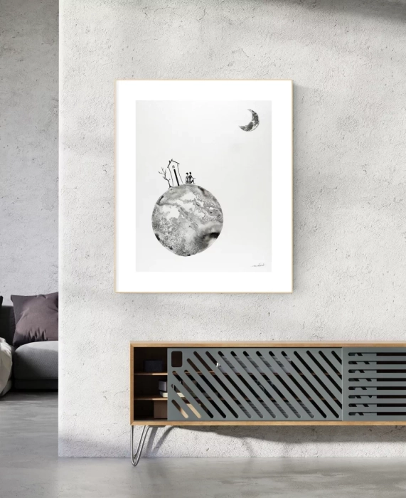 Grafika, obraz na ścianę do salonu 40x50