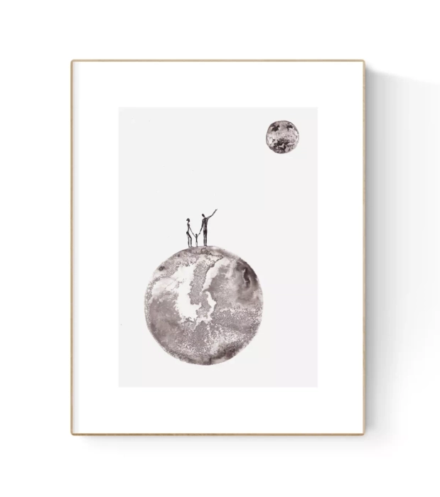 Oryginalna grafika artystyczna A4 21x30 cm 