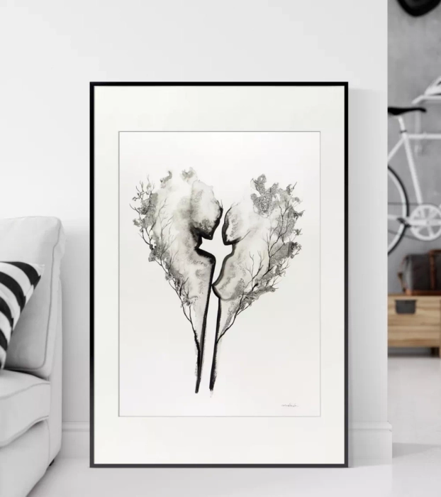 Grafika, obraz na ścianę do salonu 50x70