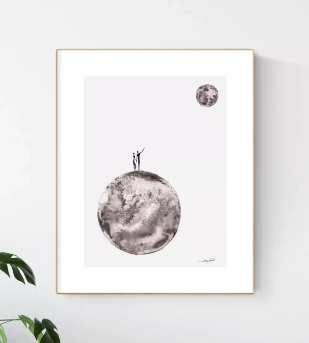 Grafiki czarno-białe, artystyczne 30x40 na ścianę