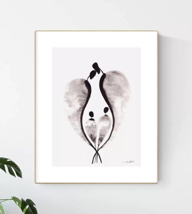 Grafiki czarno-białe, artystyczne 30x40 na ścianę