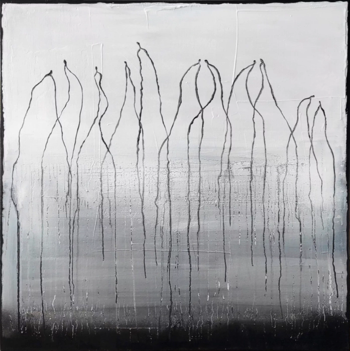 Malartwo współczesne 100x100 obraz Balance 