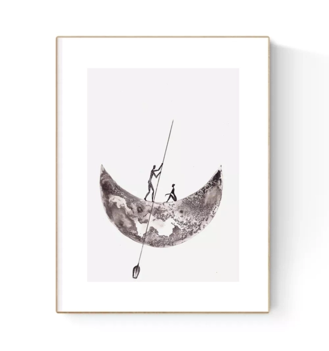 Oryginalna grafika artystyczna A4 21x30 cm  