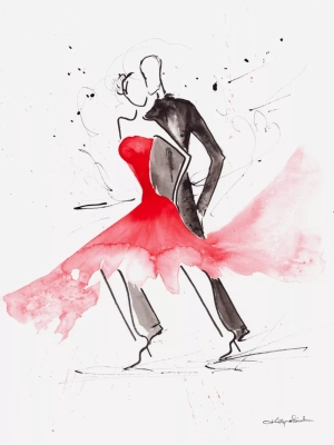 grafika-oryginalna-abstrakcja-akwarela-taniec-tango-czerwien