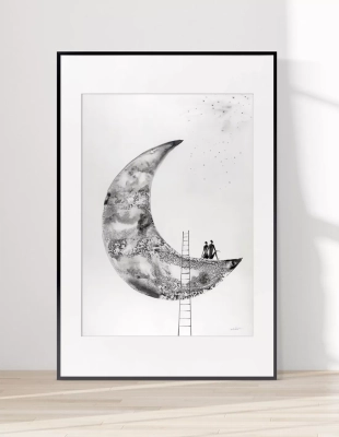 oryginalna-grafika-50x70-z-ksiezycem-duza-grafika-na-sciane