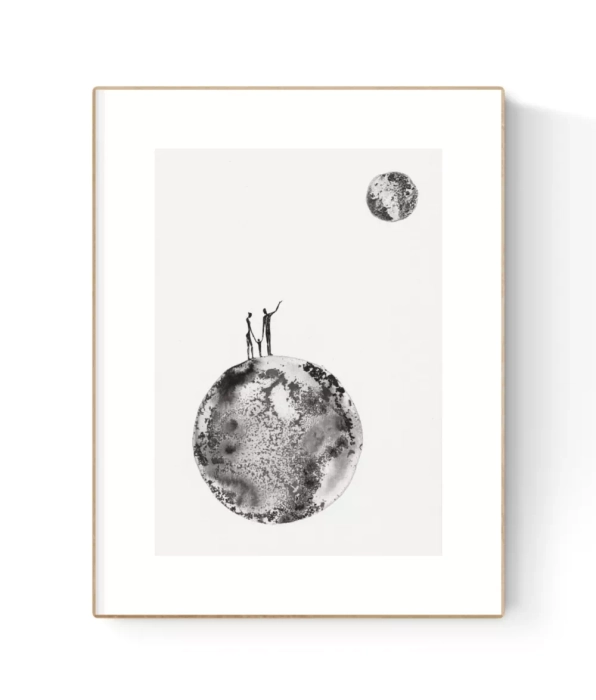 Grafika artystyczna tuszem A4 