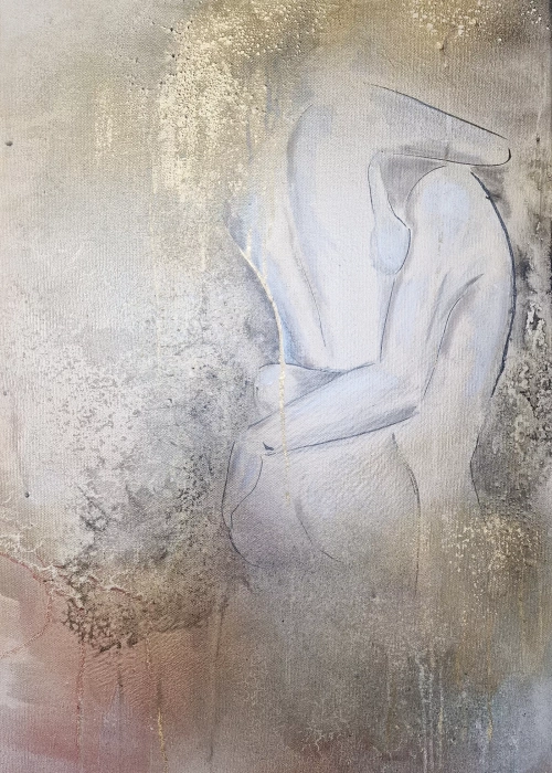 Obrazy akty na płótnie, nowoczesna abstrakcja Akt no.6