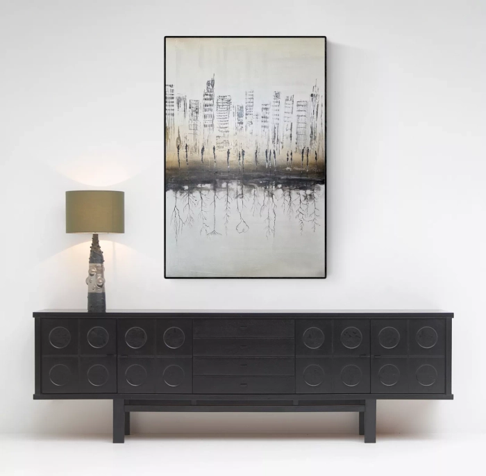 Obrazy ręcznie malowane na płótnie, duża abstrakcja