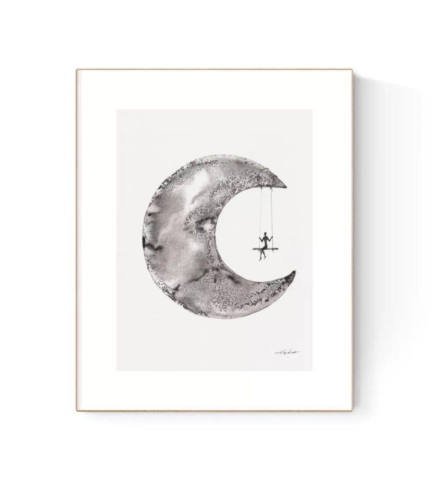 Grafika artystyczna tuszem 30x40  
