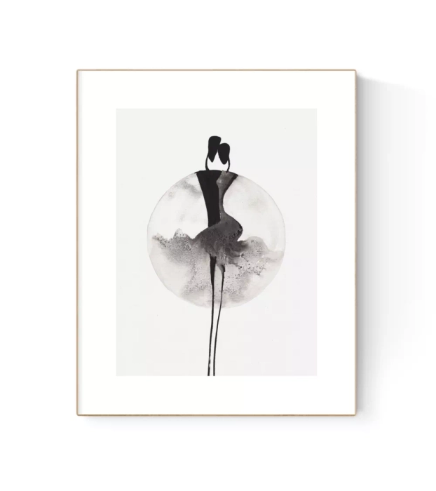 Grafika artystyczna tuszem 30x40 