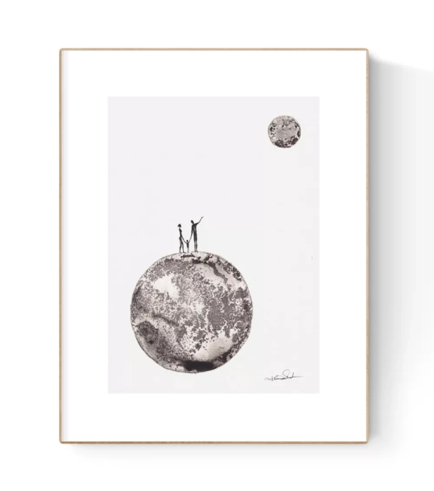 Grafika artystyczna tuszem A4 