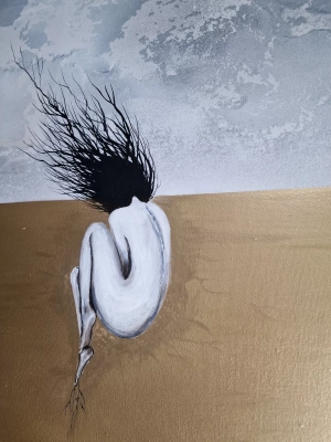 Obraz-do-salonu-Przebudzenie-obraz-olejny-surrealizam-malowany-akt