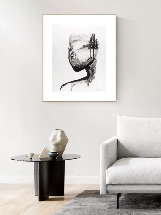 Grafika artystyczna 40x50 abstrakcyjna minimal-art   