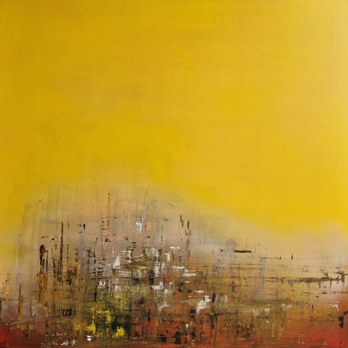 Obraz olejny Energie Yellow no.2 120x120 