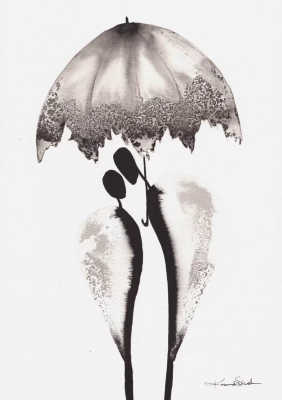 Grafika artystyczna tuszem A4